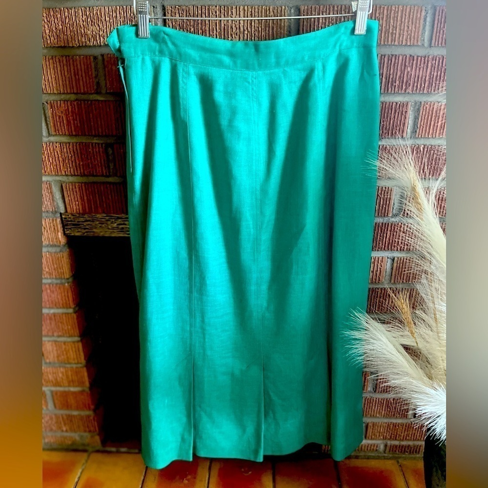 LIZ CLAIBORNE LINEN SKIRT - Picture 8 of 8